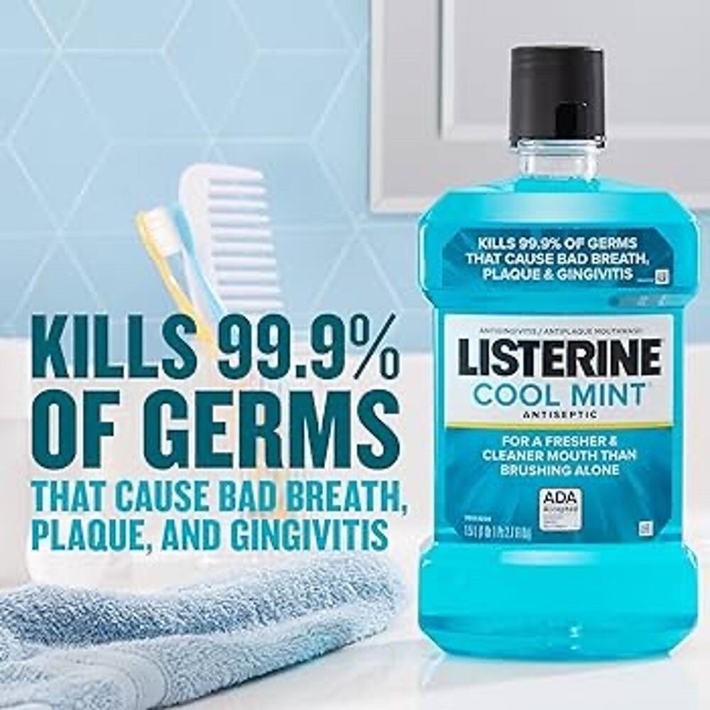 Listerine Cool Mint Antiseptic Oral Care Mouthwash